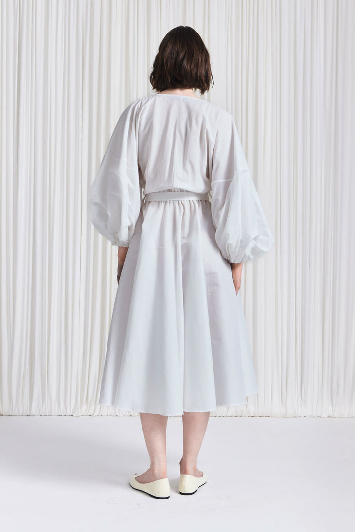 The Sonnet Dress in White Linen Blend – palmer//harding