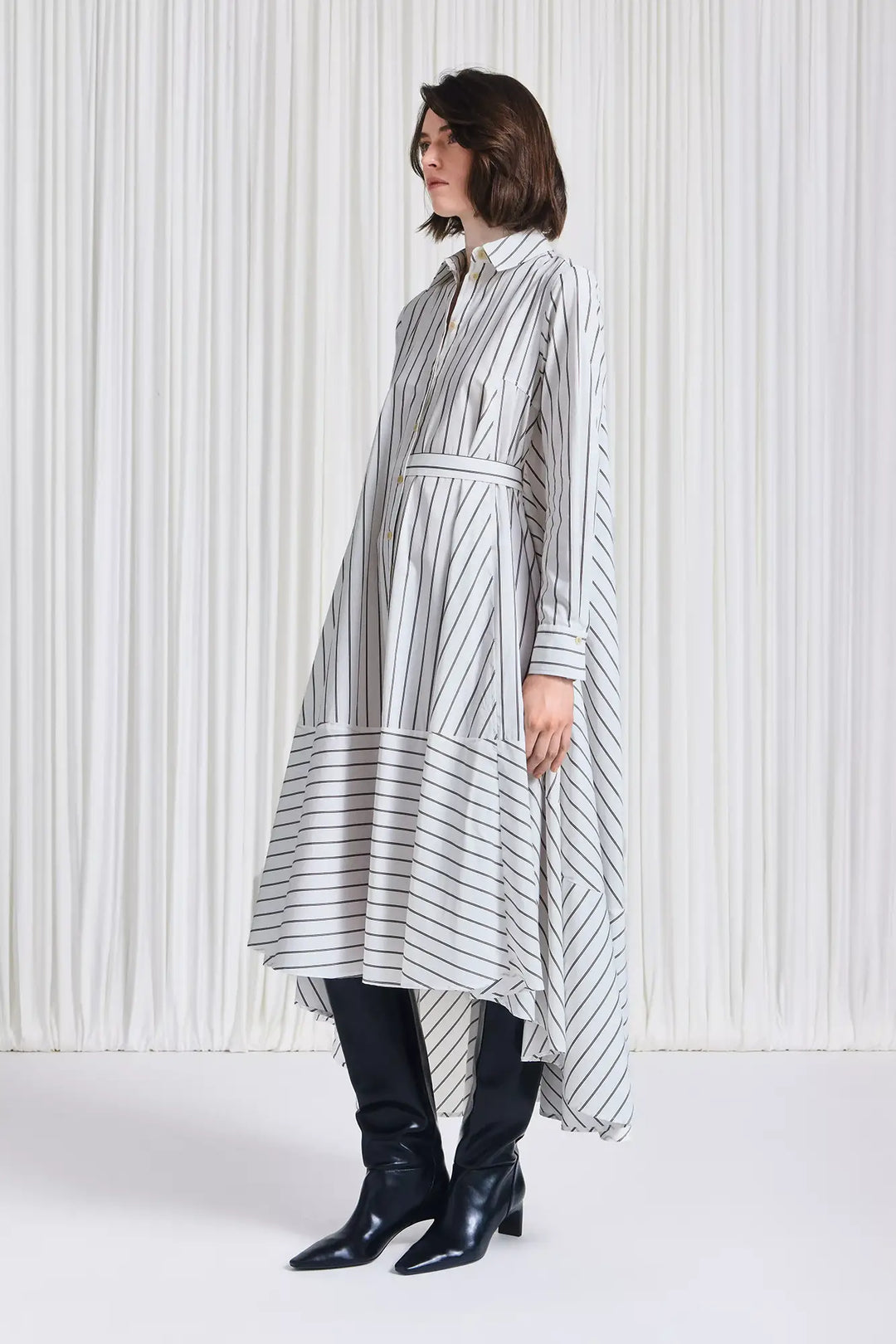 The Prosperity Dress in Striped Cotton Poplin – palmer//harding