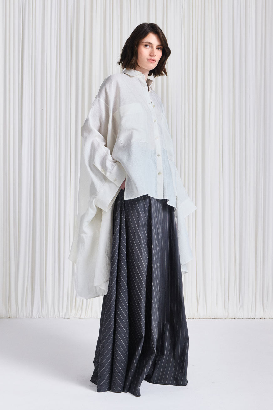The Trace Shirt in White Linen – palmer//harding