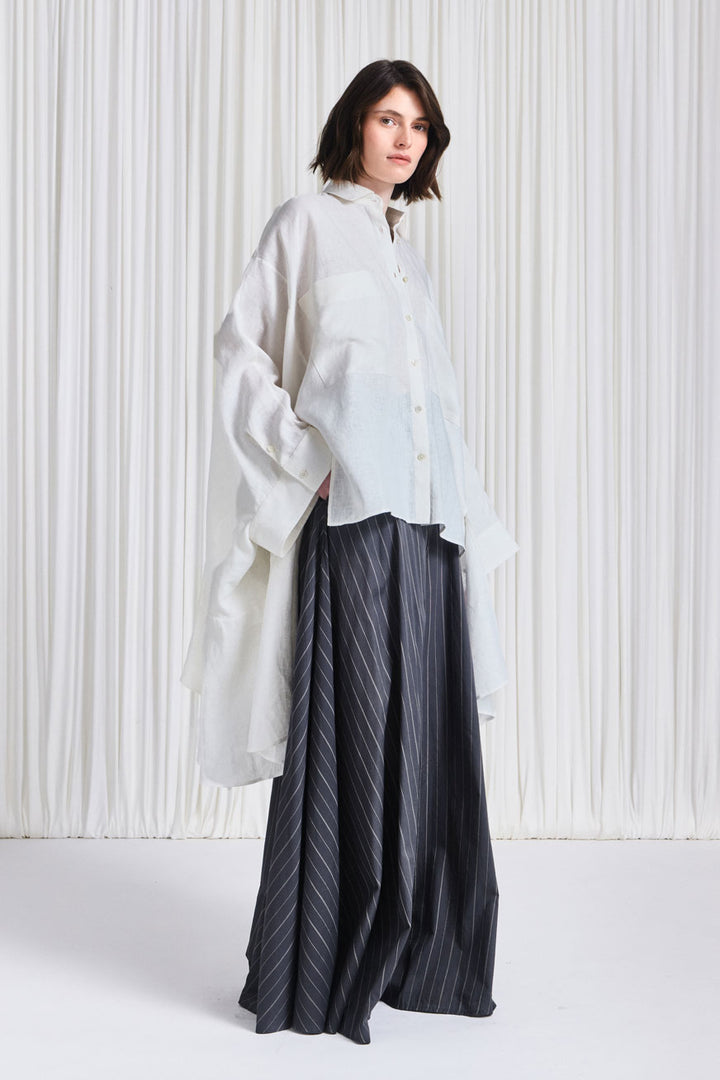 The Trace Shirt in White Linen – palmer//harding