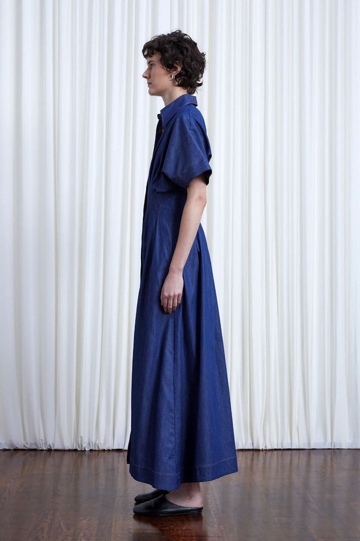 The Courage Dress in Indigo Denim – palmer//harding