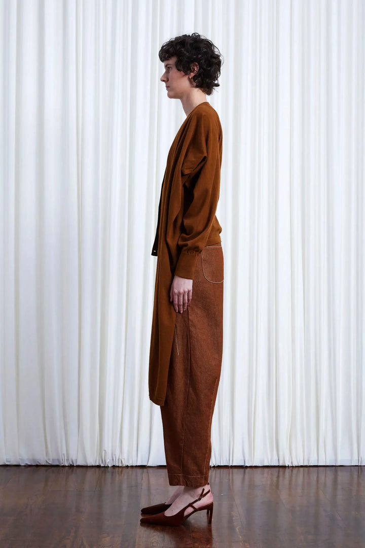 The In Your Arms Cardigan in Tobacco Cotton Cashmere – palmer//harding