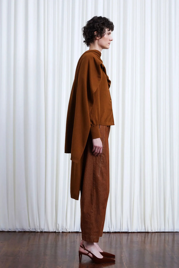 The In Your Arms Cardigan in Tobacco Cotton Cashmere – palmer//harding