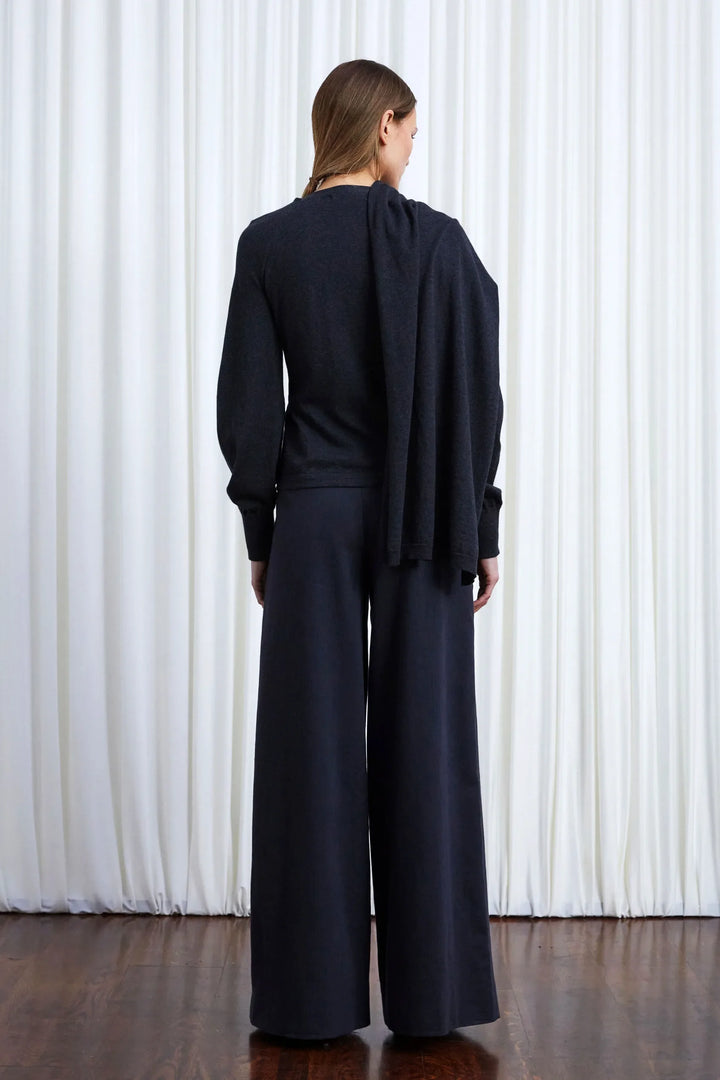 The In Your Arms Cardigan in Charcoal Cotton Cashmere – palmer//harding