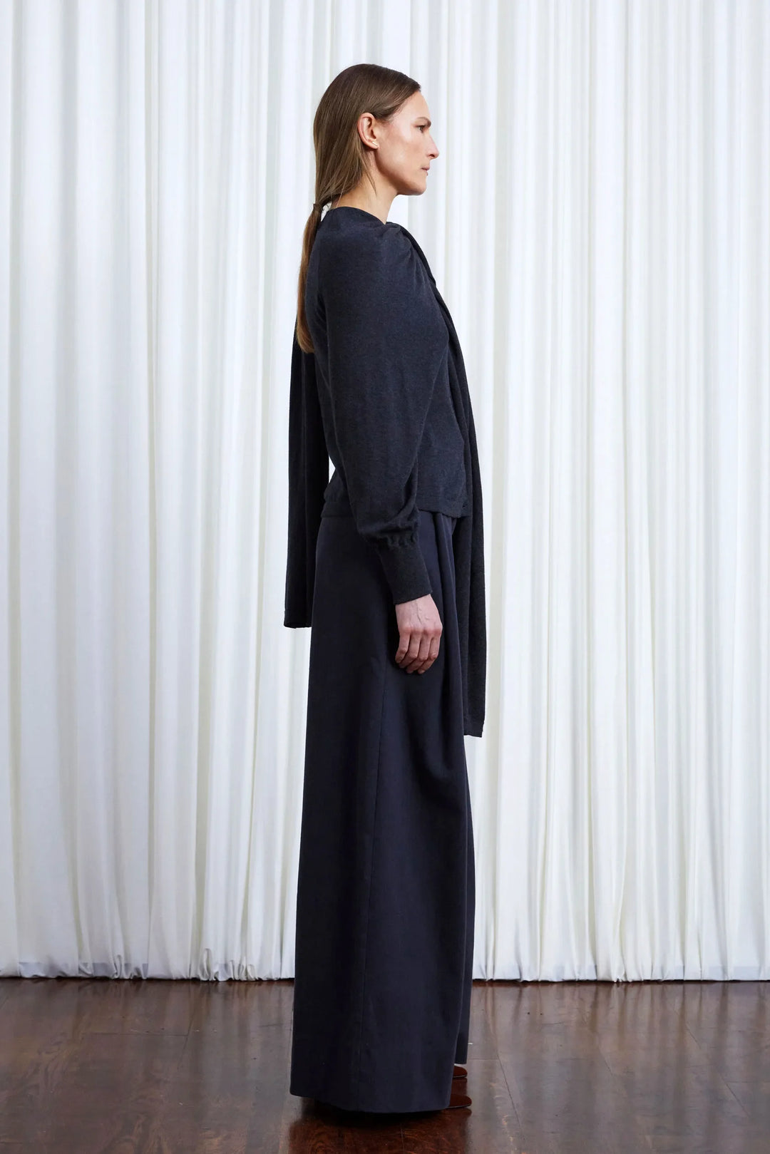 The In Your Arms Cardigan in Charcoal Cotton Cashmere – palmer//harding
