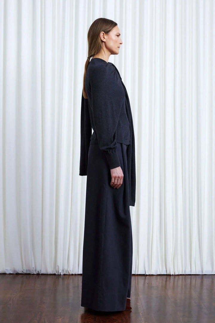 The In Your Arms Cardigan in Charcoal Cotton Cashmere – palmer//harding