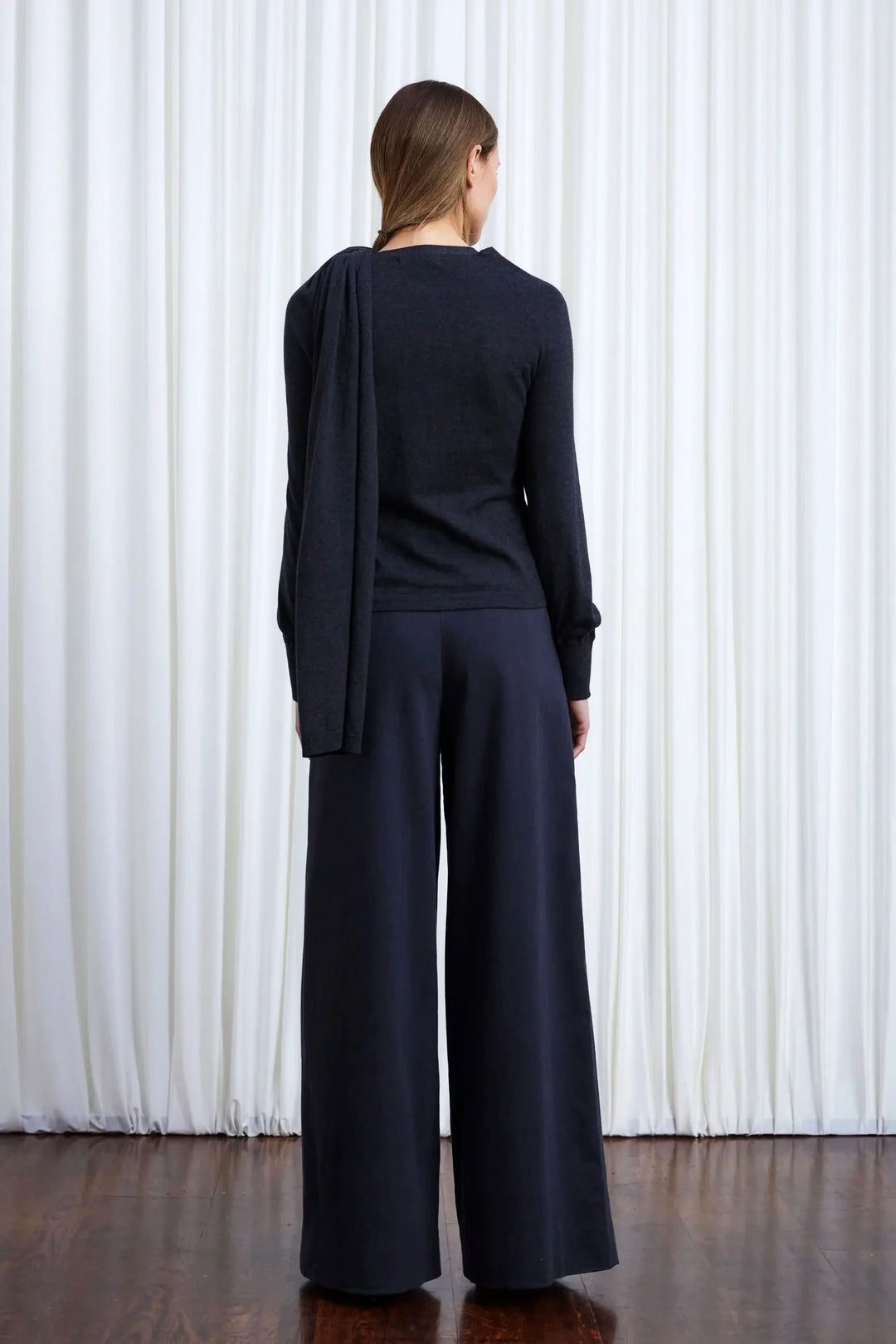 The In Your Arms Cardigan in Charcoal Cotton Cashmere – palmer//harding