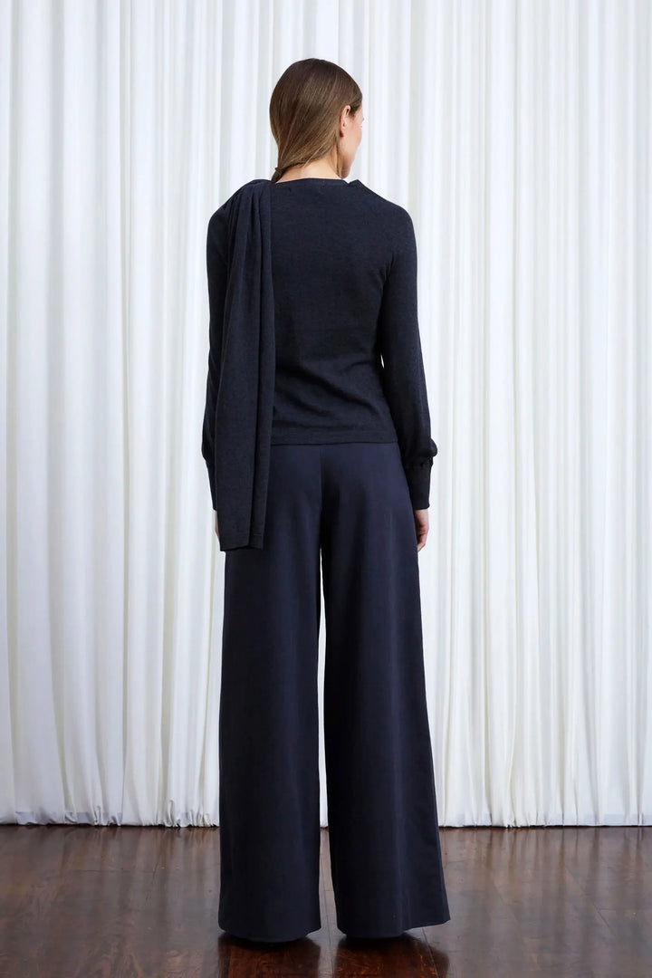 The In Your Arms Cardigan in Charcoal Cotton Cashmere – palmer//harding