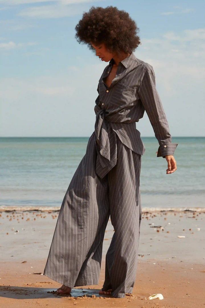 The Ease Shirt in Grey Cotton Voile – palmer//harding