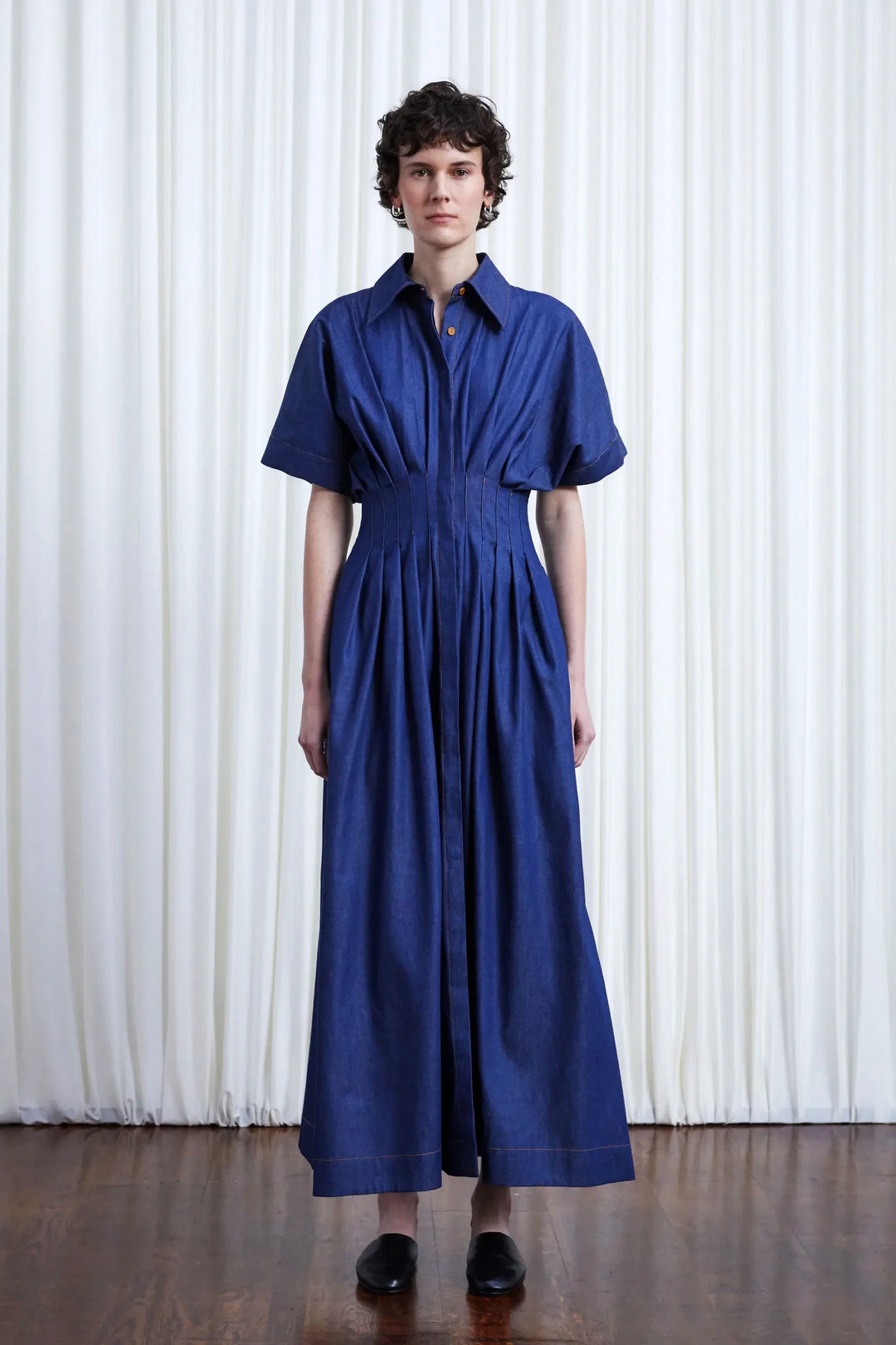 The Courage Dress in Indigo Denim – palmer//harding
