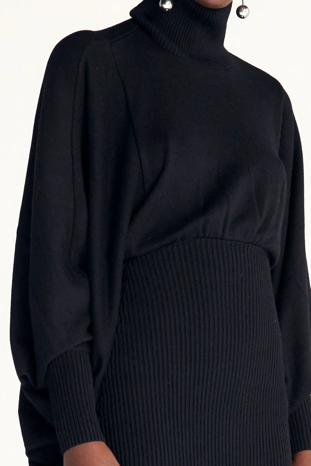 The Resolute Dress in Black Merino Knit – palmer//harding