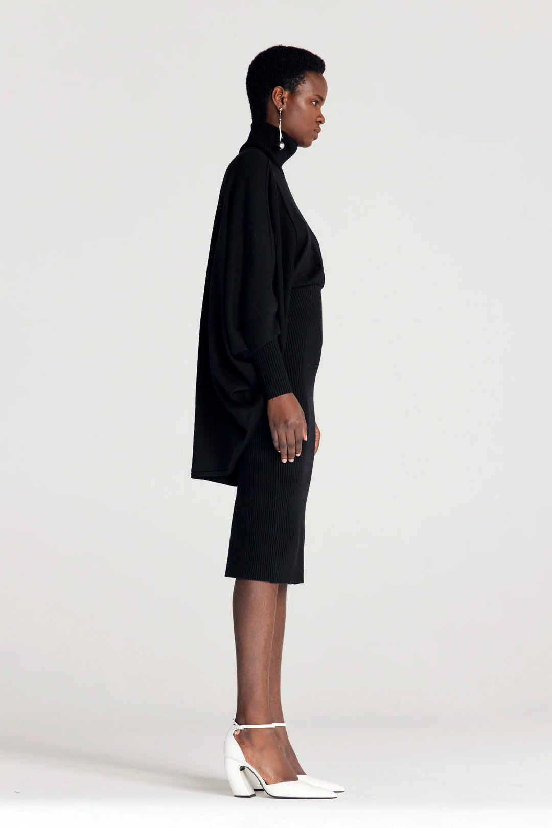 The Resolute Dress in Black Merino Knit – palmer//harding