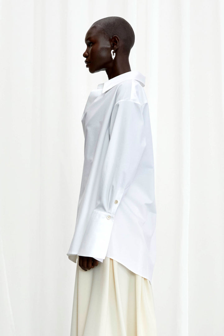 Love Revisited Shirt in White Cotton Twill – palmer//harding