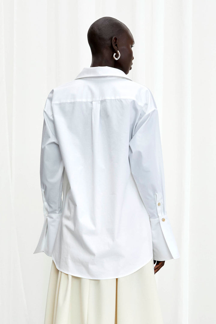 Love Revisited Shirt in White Cotton Twill – palmer//harding