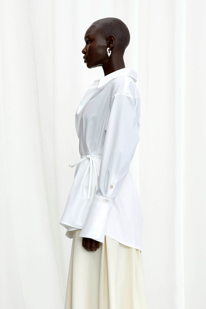 Love Revisited Shirt in White Cotton Twill – palmer//harding