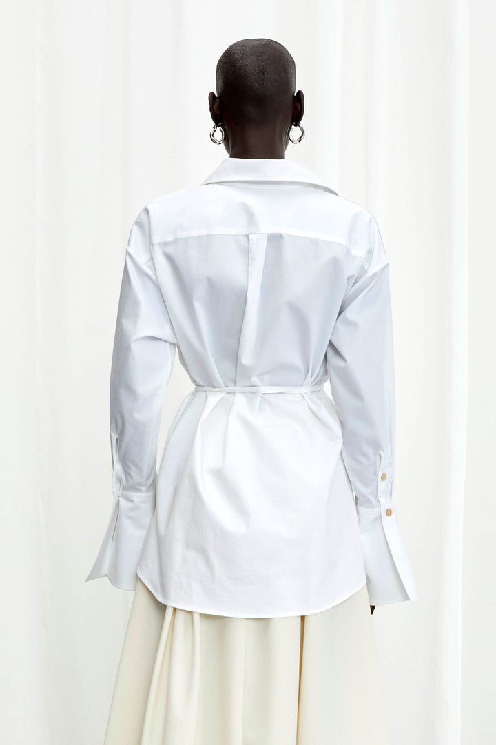 Love Revisited Shirt in White Cotton Twill – palmer//harding