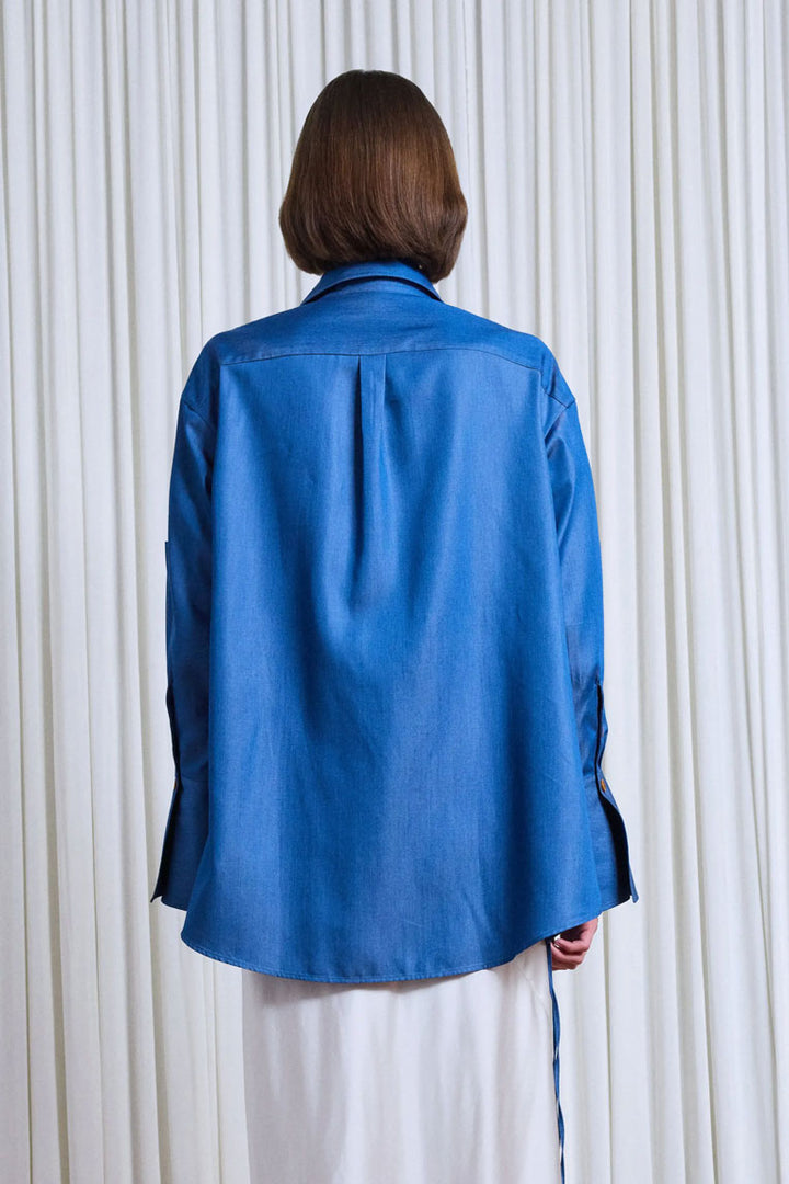 The Drift Shirt in Indigo Lyocell Denim – palmer//harding