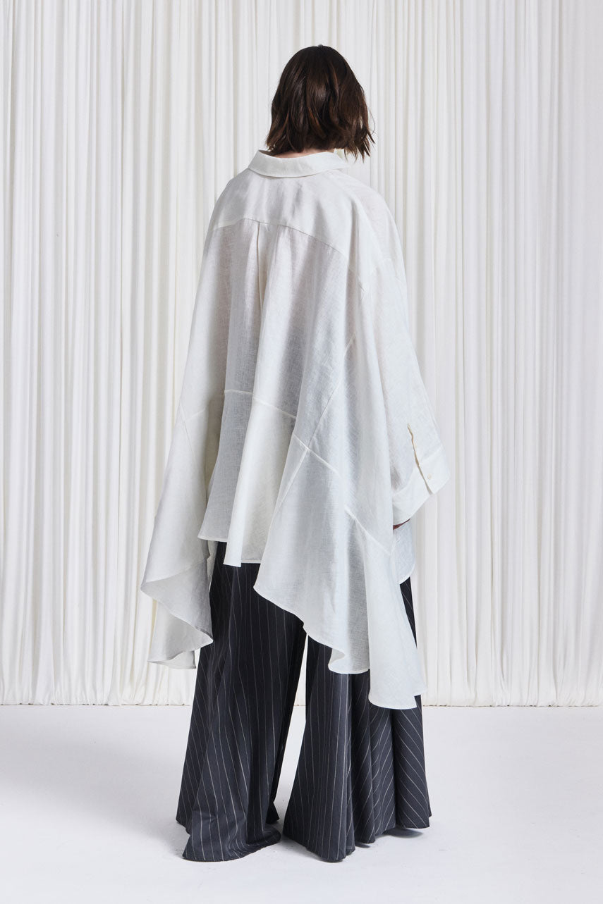 The Trace Shirt in White Linen – palmer//harding