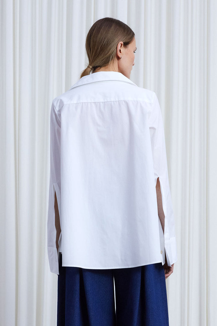 The Reset Shirt in White Cotton Broadcloth – palmer//harding