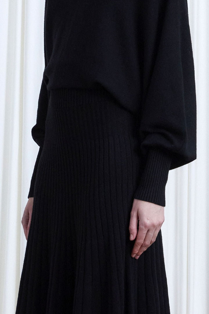 The Hazy Dress in Black Merino Wool – palmer//harding