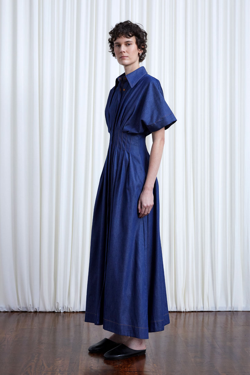 The Courage Dress in Indigo Denim – palmer//harding