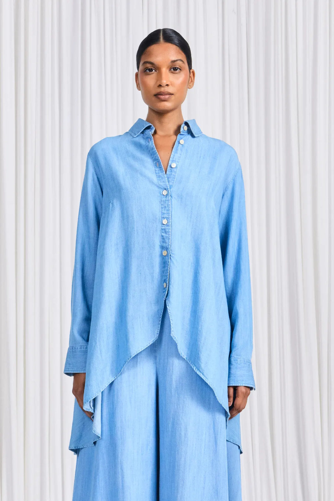 The Rhythm Shirt in Blue Washed Lyocell Denim – palmer//harding