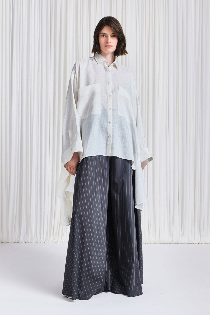 The Trace Shirt in White Linen – palmer//harding