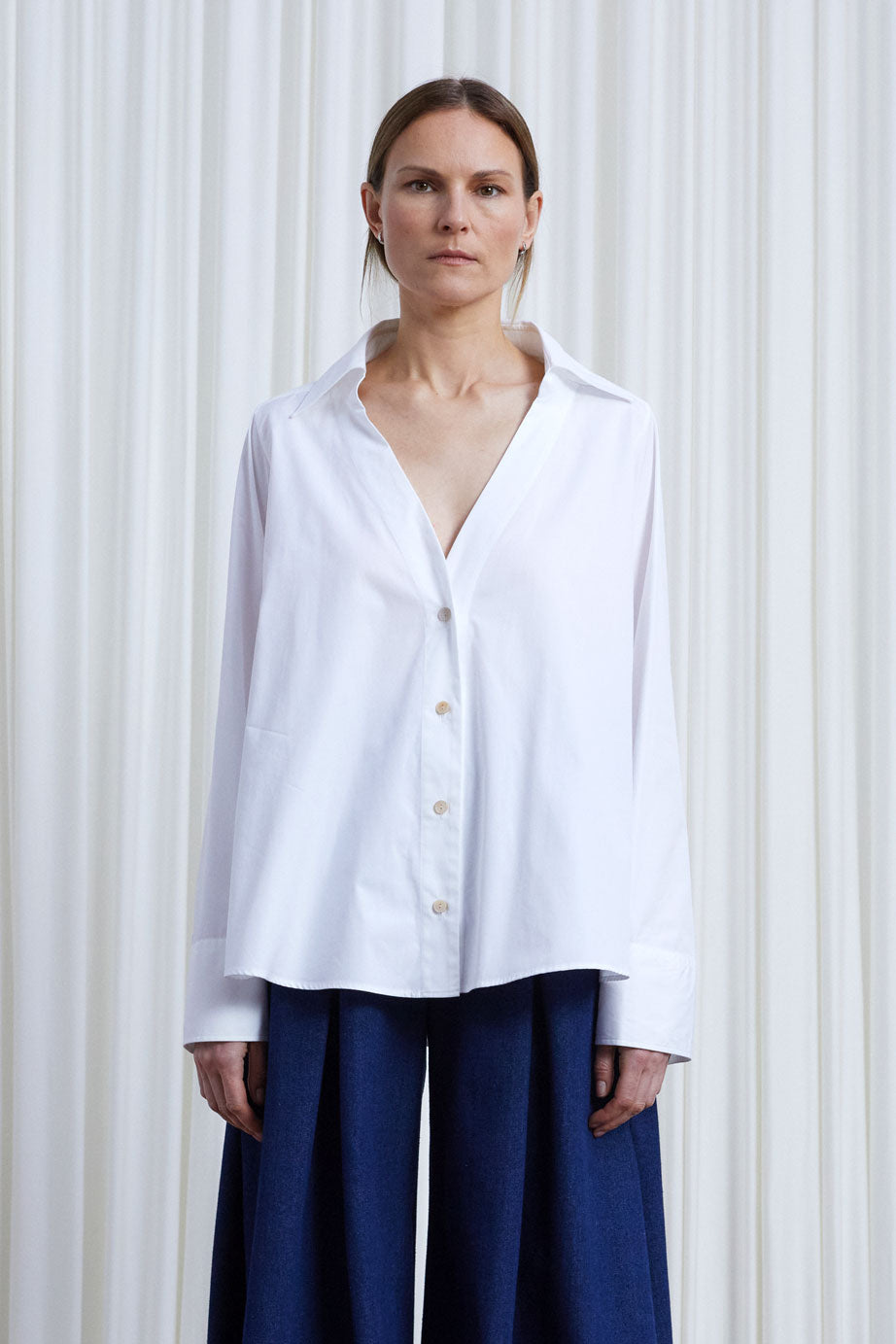 The Reset Shirt in White Cotton Broadcloth – palmer//harding