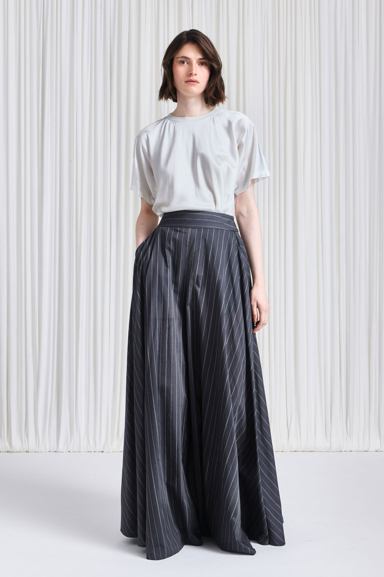 The Lumen Trousers in Grey Cotton Voile – palmer//harding