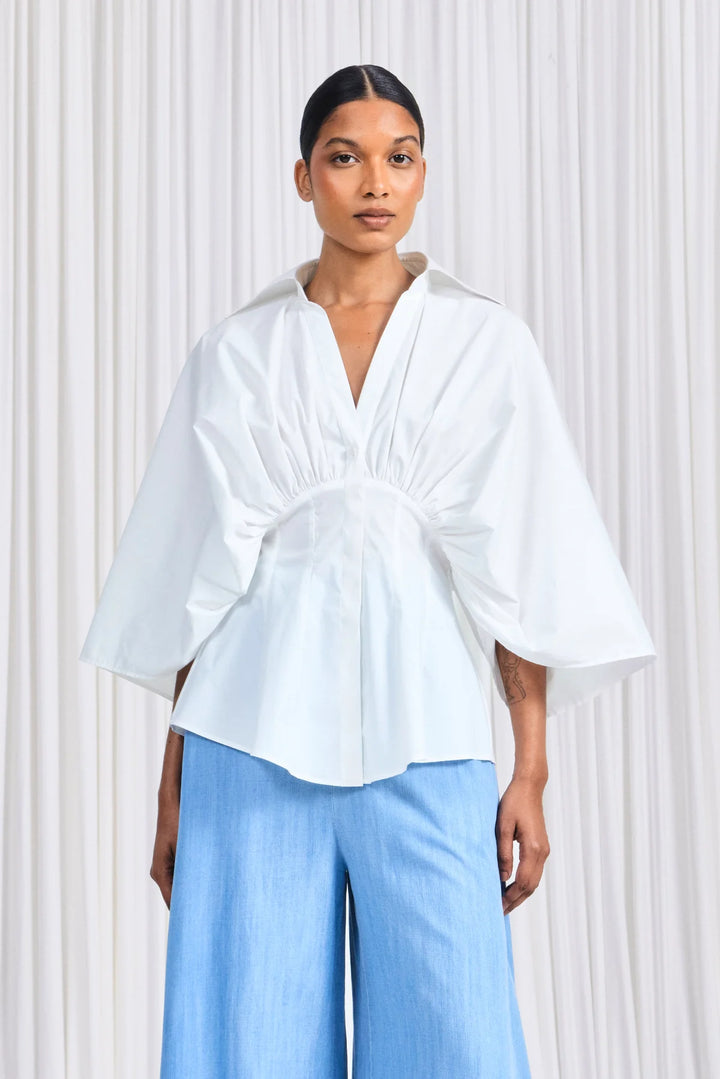 The Resilient Shirt in White Cotton Poplin – palmer//harding