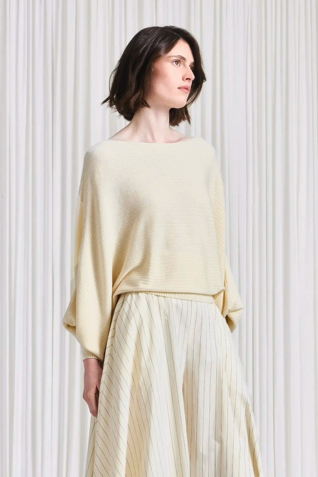The Hazy Jumper in Cream Merino Wool Blend – palmer//harding