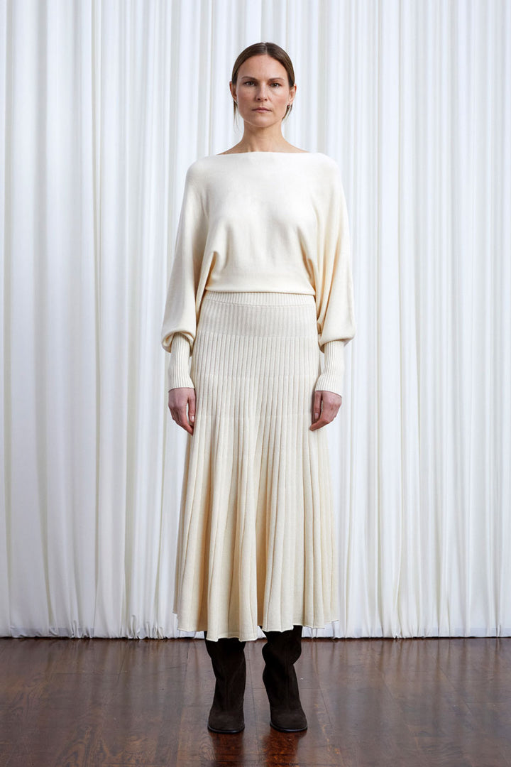 The Hazy Dress in Cream Merino Wool – palmer//harding