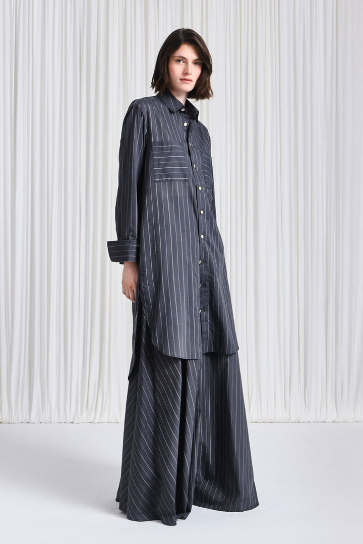 The Ease Shirt in Grey Cotton Voile – palmer//harding