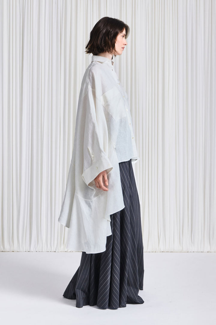 The Trace Shirt in White Linen – palmer//harding