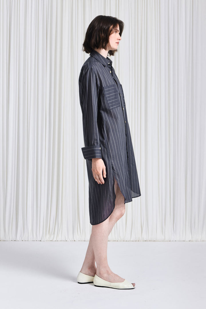 The Ease Shirt in Grey Cotton Voile – palmer//harding