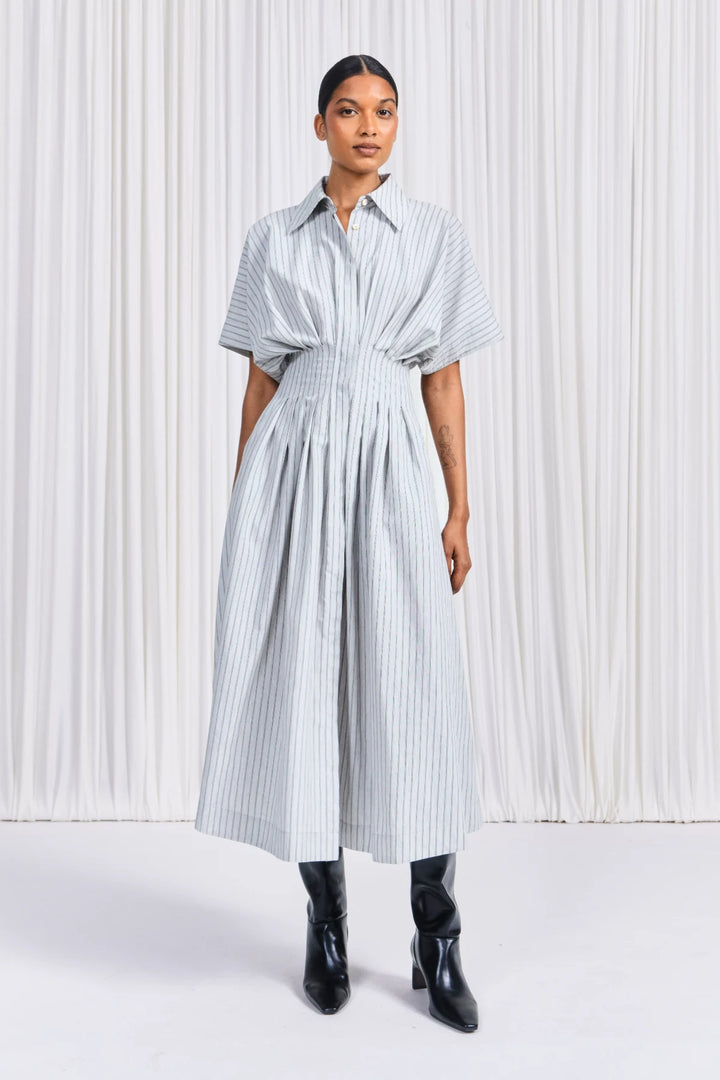 The Courage Dress in Striped Technical Viscose – palmer//harding