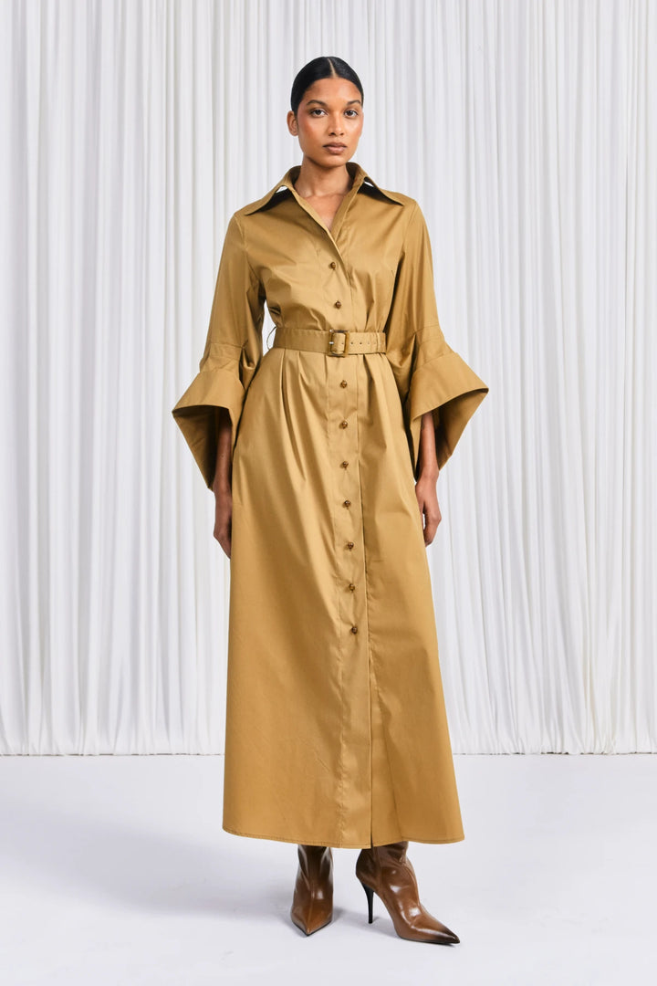 The Intention Dress in Gold Sateen Cotton – palmer//harding